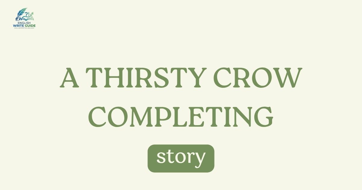 A Thirsty Crow completing story