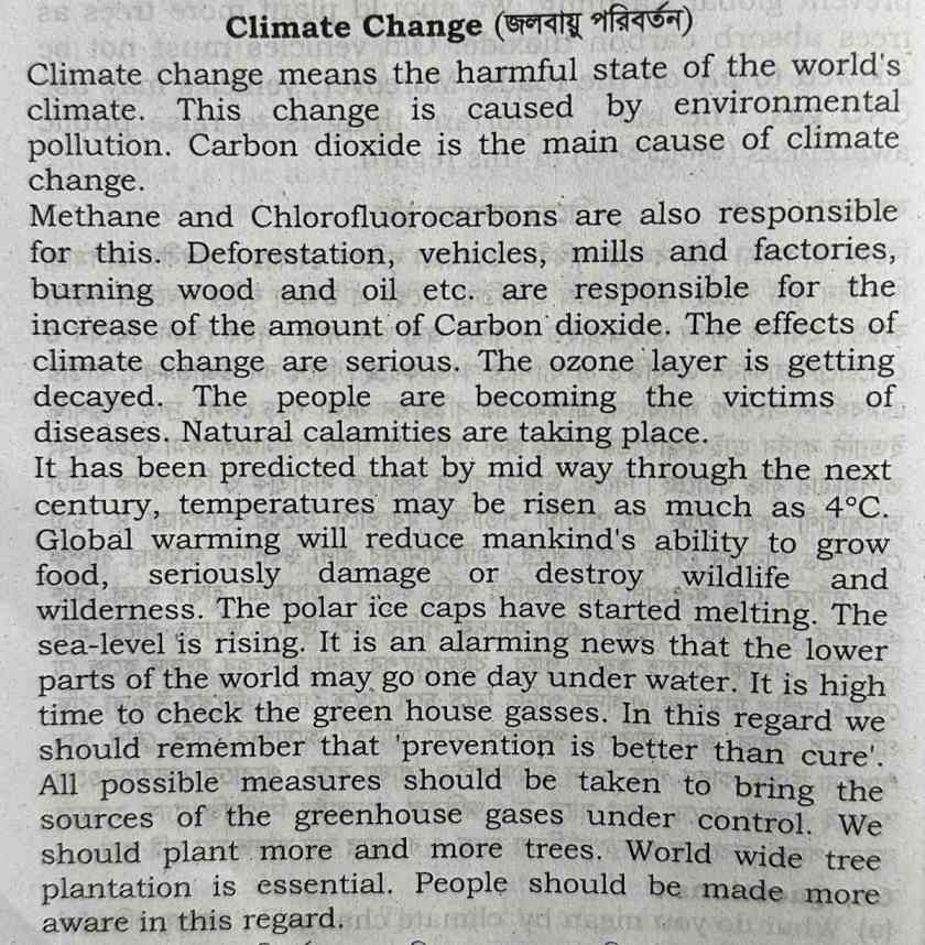 Climate Change paragraph for SSC