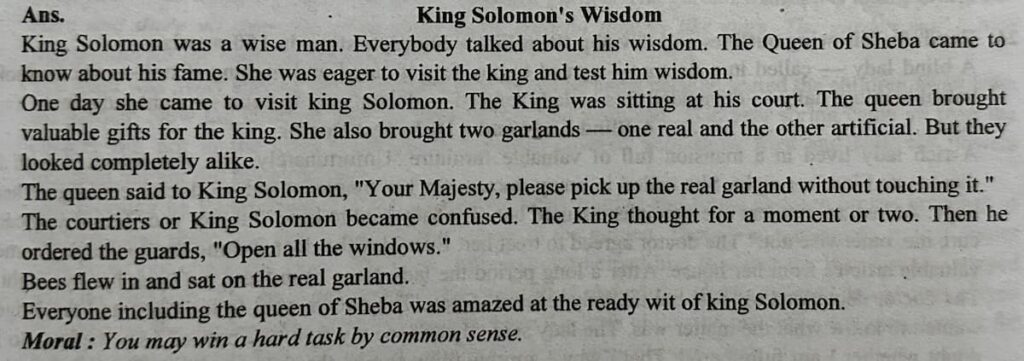Wisdom of King Solomon Completing Story (2)